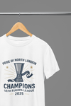 Black t-shirt with Tottenham Europa League Winners 2025 & Sweatshirt