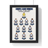 Tottenham Hotspur Europa League 2025 XI print in a black frame