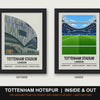 Tottenham Hotspur Inside & Out Stadium Set | Tottenham Hotspur Stadium + Inside Stadium Prints