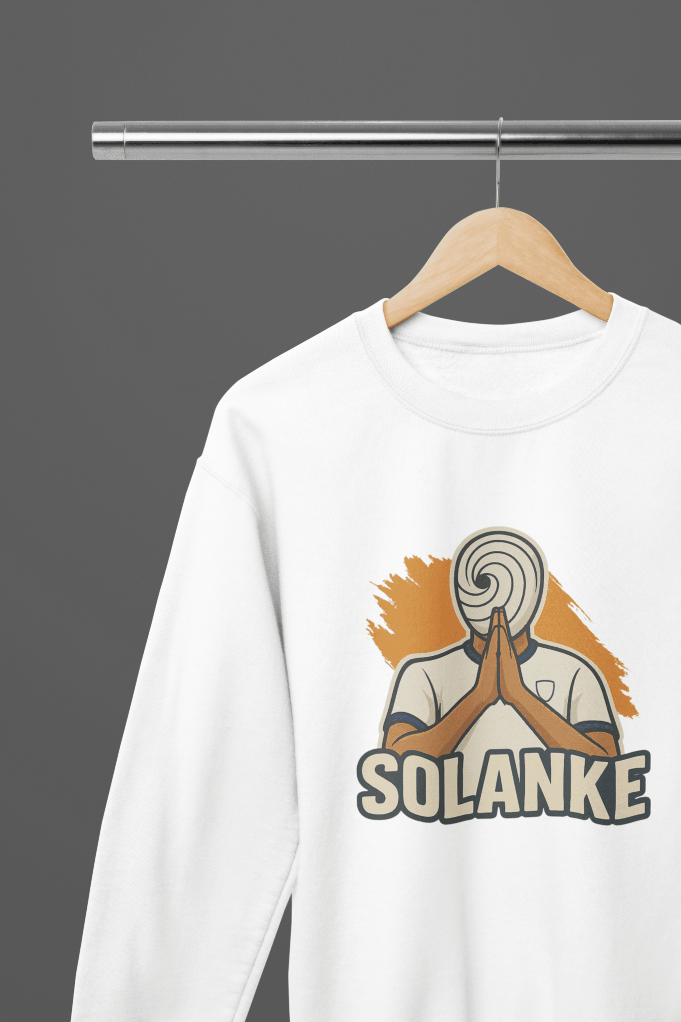 Black t-shirt with Tottenham Solanke & Sweatshirt - Cartoon Football Celebration Print