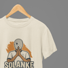 Beige t-shirt with Tottenham Solanke & Sweatshirt - Cartoon Football Celebration Print