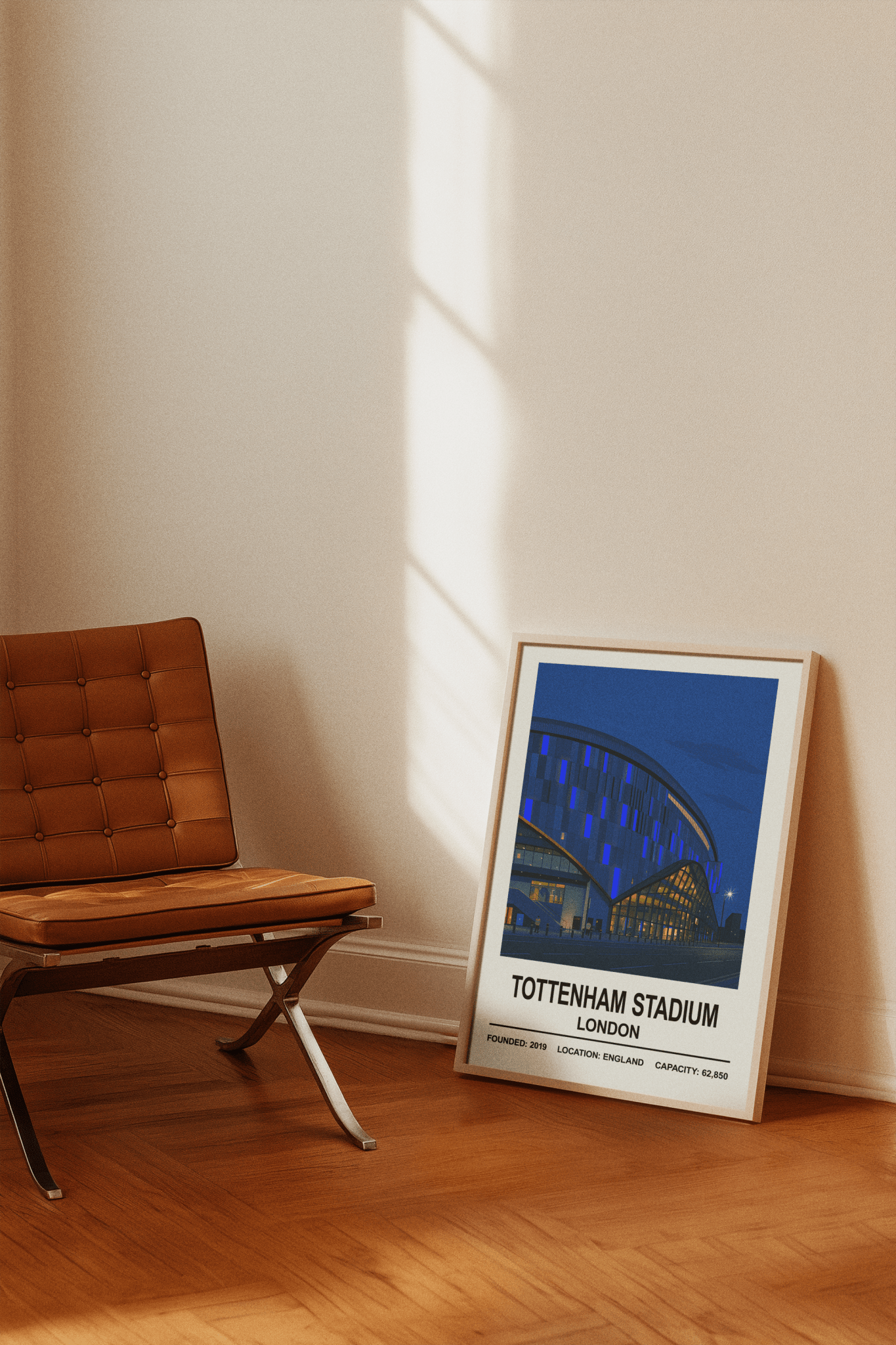 Framed Tottenham Stadium Night Edition Stadium poster