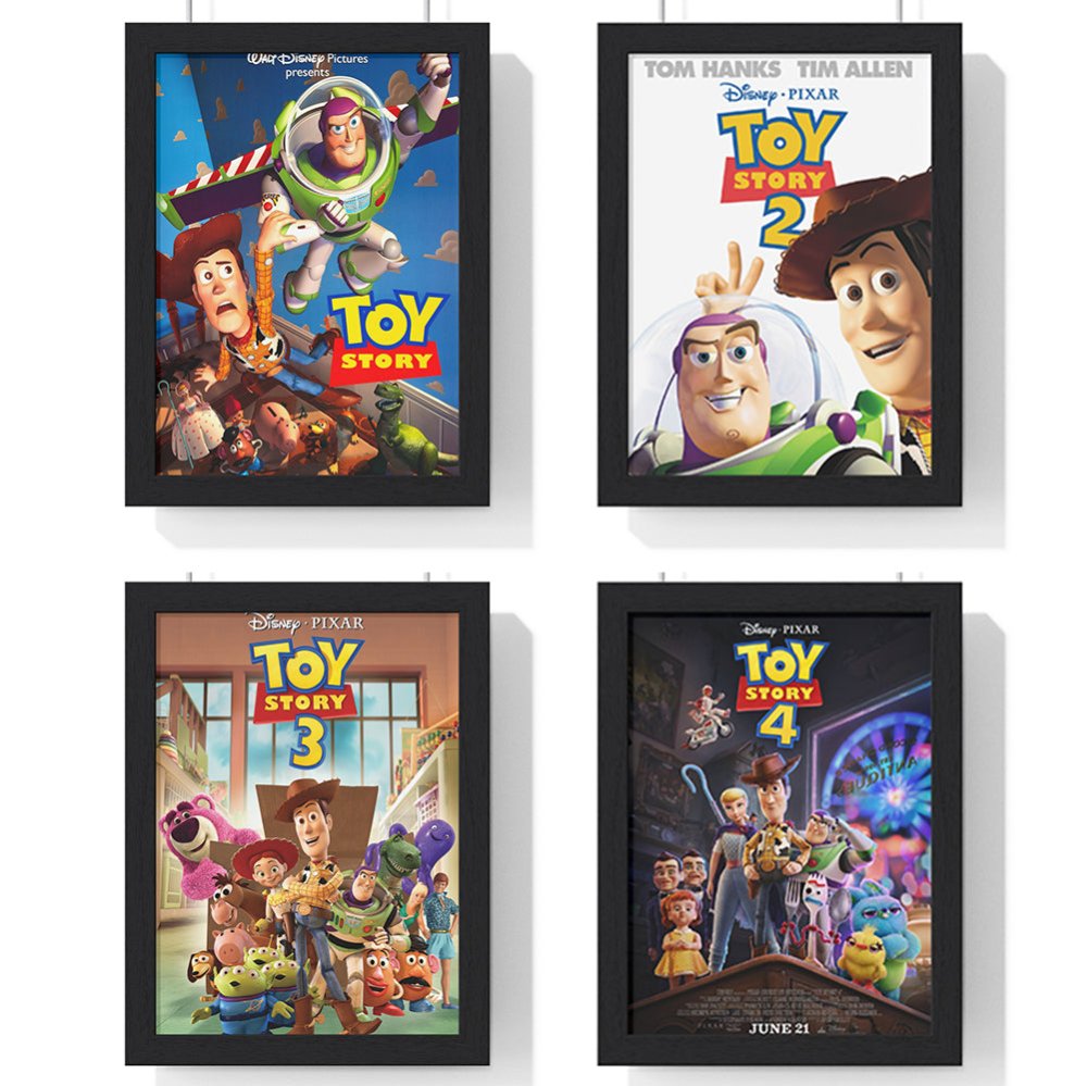 Toy Story Poster Set – Complete Collection of Heartwarming Animated Art Prints - Poster Kingz - A5 (unframed) - Toy Story 1 - 