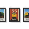 Build Your Own Train Poster Set - set of Flying Scotsman Poster, Class 55 Deltic Poster – Retro British Rail Train Print, Railway Wall Art, Class 55 Deltic Poster