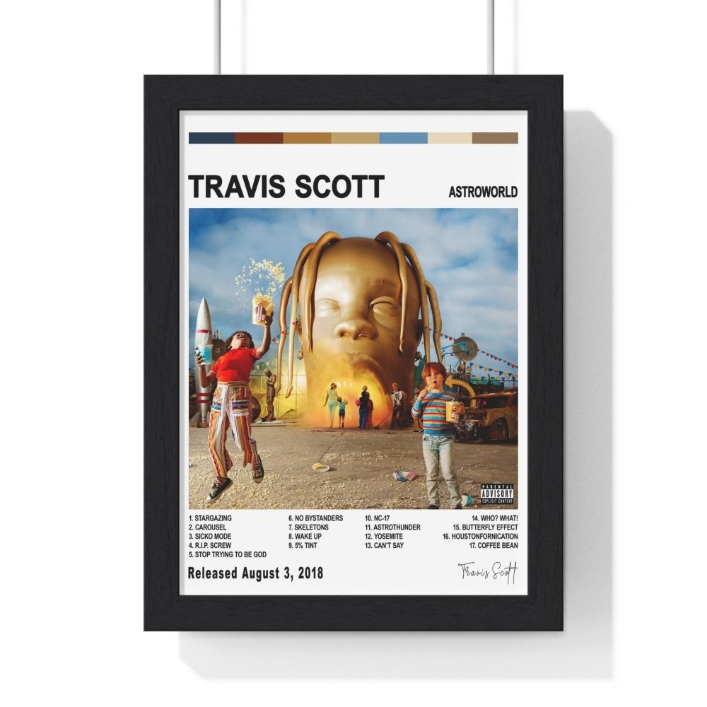 Travis Scott Album Cover Wall Poster - Poster Kingz