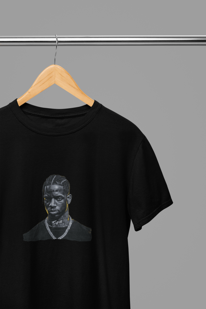 Travis Scott T-Shirt/Sweatshirt - Poster Kingz - S - T-Shirt - Black