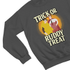Red t-shirt with Trick or Ruddy Treat Sweatshirt Bottom Halloween