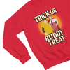 Beige t-shirt with Trick or Ruddy Treat Sweatshirt Bottom Halloween