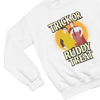 Grey t-shirt with Trick or Ruddy Treat Sweatshirt Bottom Halloween