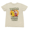 Beige t-shirt with Trick or Ruddy Treat Sweatshirt Bottom Halloween