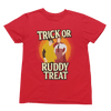 White t-shirt with Trick or Ruddy Treat Sweatshirt Bottom Halloween