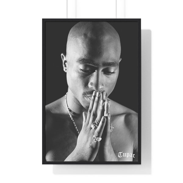 Framed Tupac Pray Portrait maxi poster