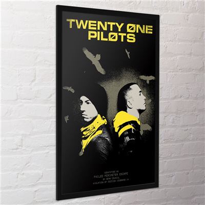 Framed Twenty One Pilots Band Artwork maxi poster
