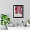 Tynecastle Park Hearts FC stadium map poster framed on wall