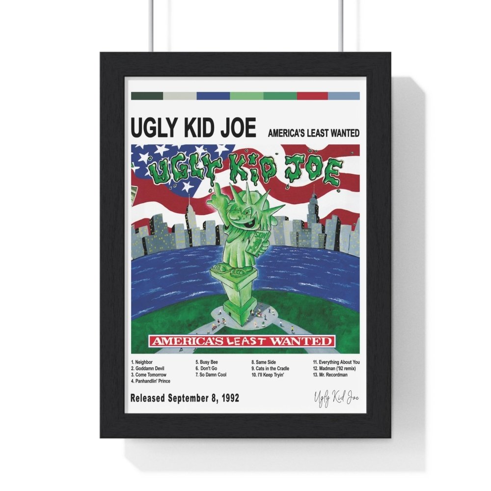 Ugly Kid Joe - America's Least Wanted Album Cover Poster - Poster Kingz - A5 (unframed) - White - 