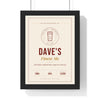 Personalised Beer Label Print - framed cream ale label print