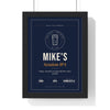 Personalised Beer Label Print - framed 40th birthday IPA version
