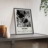 Framed Vale Park Stadium map print