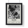 Framed Vale Park Stadium map print