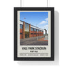 Framed Vale Park Stadium poster