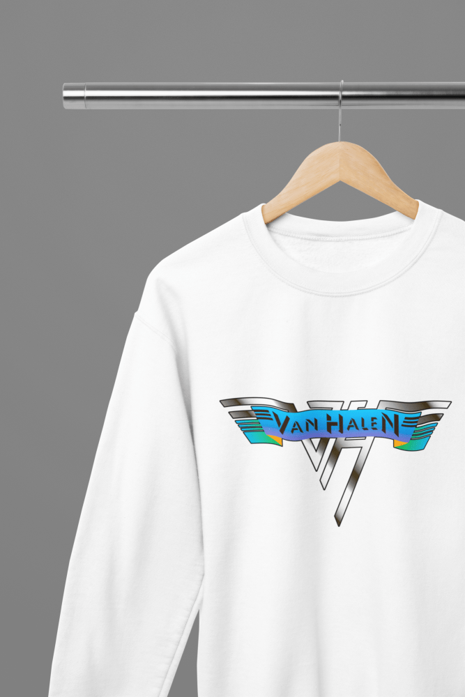 Van Halen T-Shirt/Sweatshirt - Poster Kingz - S - Design 2 Sweatshirt - White