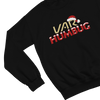 Black t-shirt with VAR Humbug Christmas Jumper Football Parody
