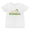 Black t-shirt with VAR Humbug Christmas Jumper Football Parody front view