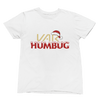 White t-shirt with VAR Humbug Christmas Jumper Football Parody flat lay