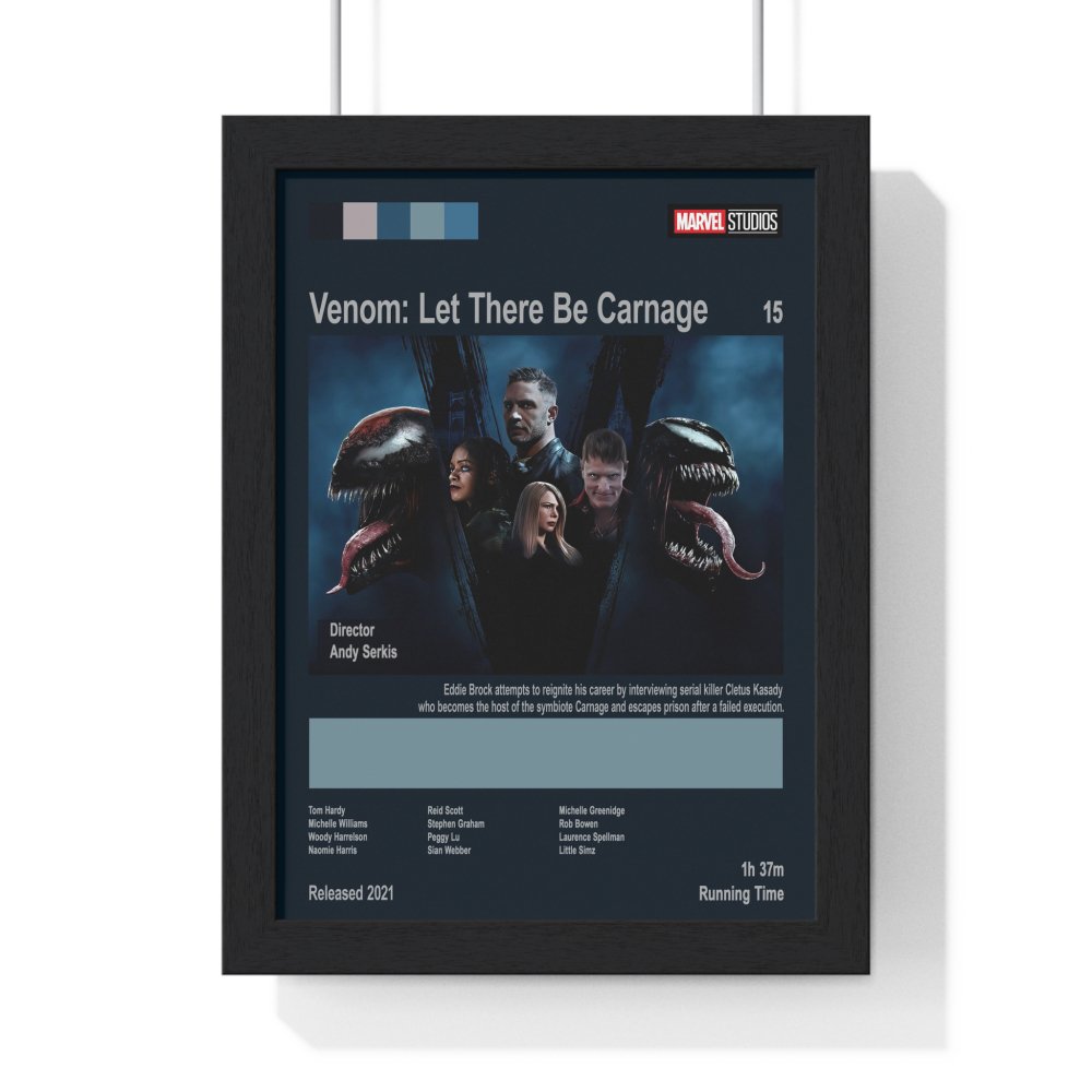 Venom 1 and Venom 2 Poster – Dark Anti - Hero Art Print - Poster Kingz - A5 (unframed) - Venom 2 - 