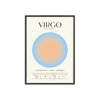 Framed Virgo Astrology Chart poster close-up