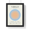 Framed Virgo Astrology Chart poster