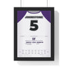 Wakefield Trinity Super League Grand Final 2026 Poster - Tom Johnstone 5 Old Trafford Rugby Print framed in a black frame, ready to hang