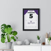 Wakefield Trinity Super League Grand Final 2026 Poster - Tom Johnstone 5 Old Trafford Rugby Print framed on a living room wall