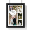 Personalised Wedding Photo Collage Print - framed print