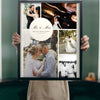 Personalised Wedding Photo Collage Print - Lifestyle - held up in a bright room