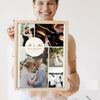 Personalised Wedding Photo Collage Print - Lifestyle - held by a smiling woman
