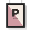 Personalised initial name nursery wall art print product mockup 4