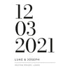 Personalised Wedding Date Print - design detail