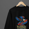 Black t-shirt with Wembley Conquered - Palace Rise 2025 or Sweatshirt - FA Cup Tribute