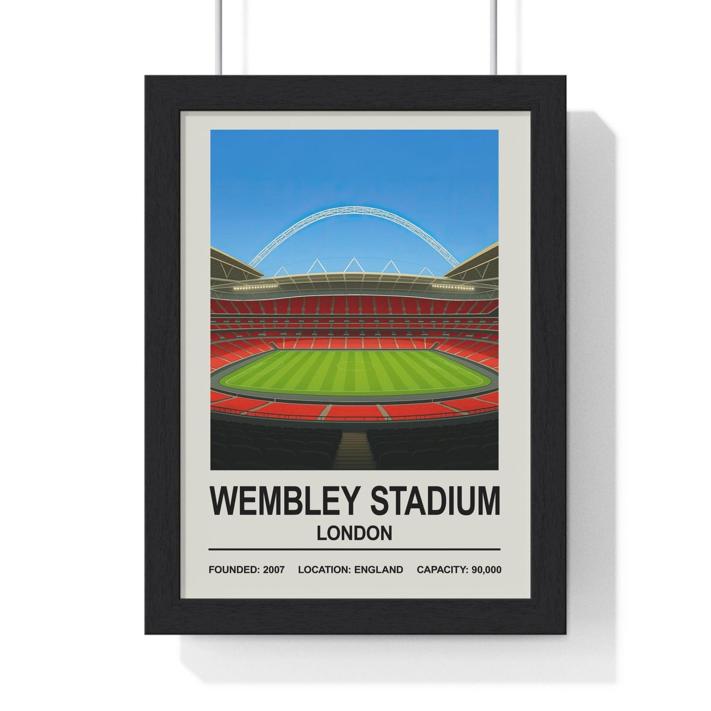 Framed Wembley Stadium Stand poster