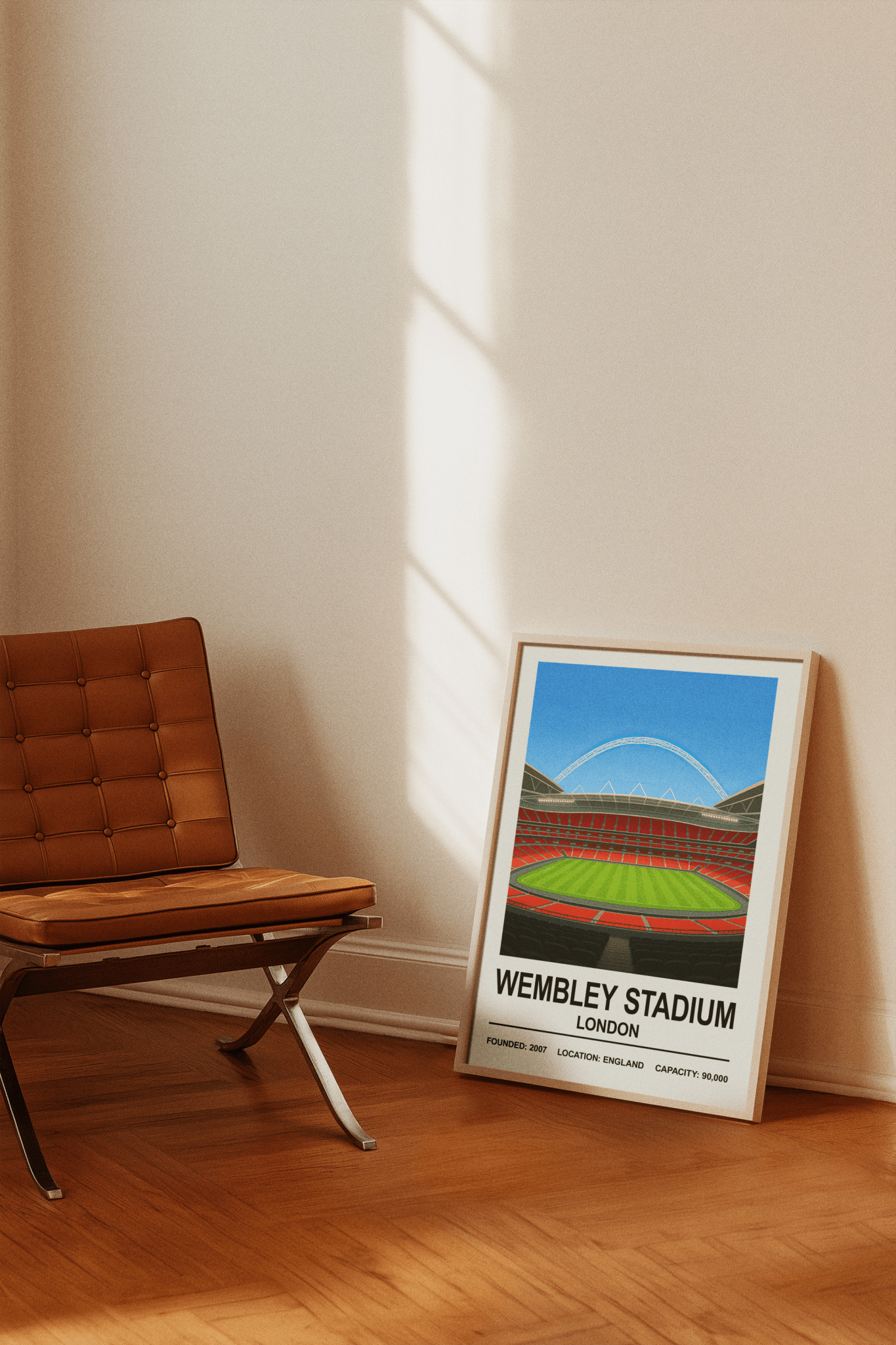 Framed Wembley Stadium Stand poster