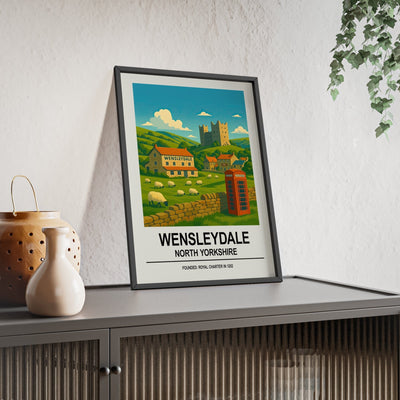 Framed Wensleydale travel poster