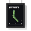 Wentworth 18th Hole print framed in a black frame, ready to hang
