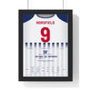 West Brom Great Escape 2005 Poster - Geoff Horsfield 9 Hawthorns Shirt Print framed in a black frame, ready to hang