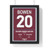 Example custom sporting events poster style showing West Ham Conference League Final wall art