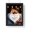 Personalised Wedding Day Photo Print - framed print