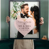 Personalised Wedding Day Photo Print - Lifestyle - held up in a bright room