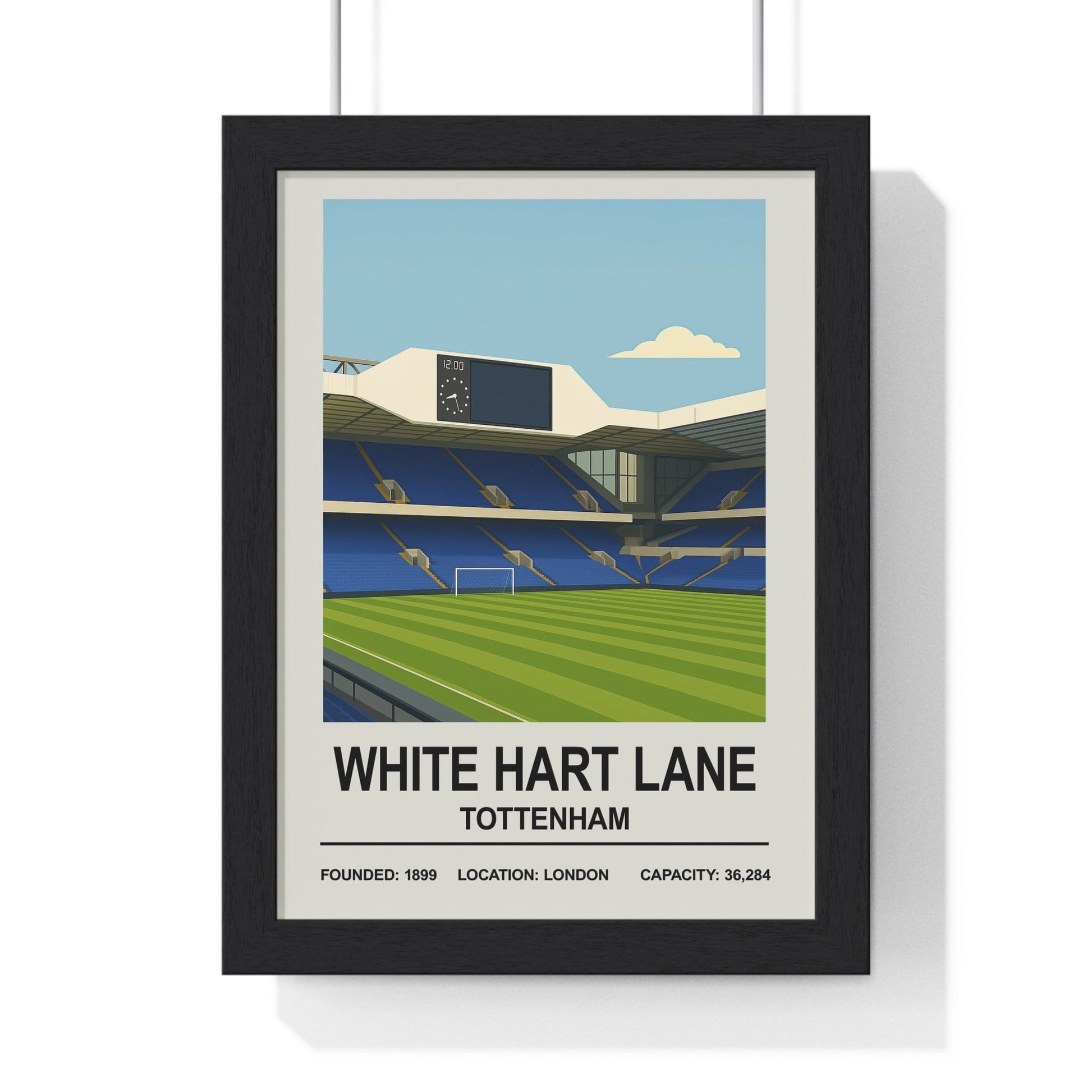 Framed White Hart Lane Stadium poster