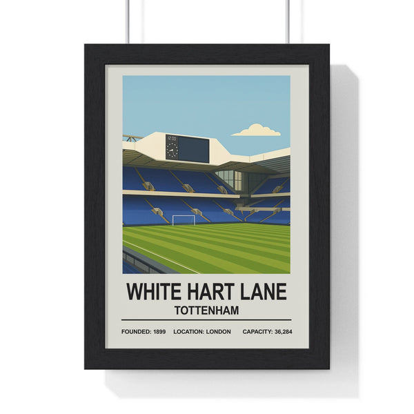 Framed White Hart Lane Stadium poster