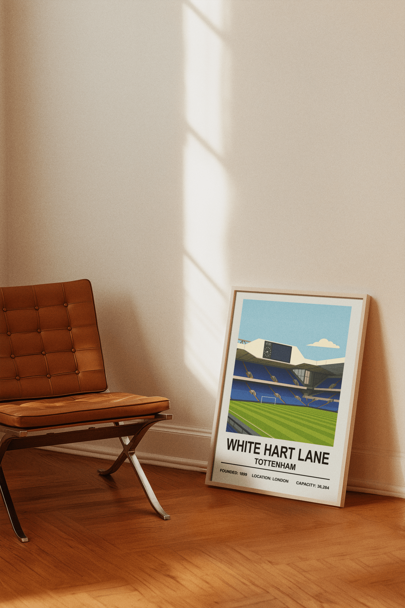 Framed White Hart Lane Stadium poster